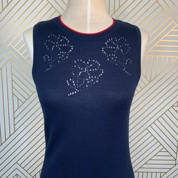 Rag and Bone Adriana Sleeveless Dress Wool Blend Knit in Blue Navy Size XS - Picture 3 of 8